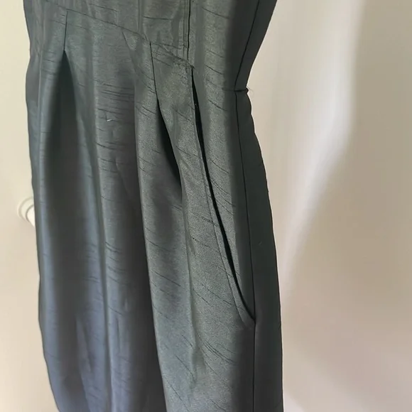 Banana Republic Size O Black Taffeta Dress - Picture 5 of 11
